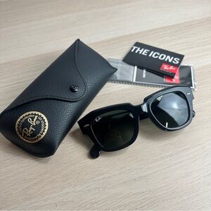 Ray ban State Street Black RB2186 Standard Size 49mm G15 Men /Women